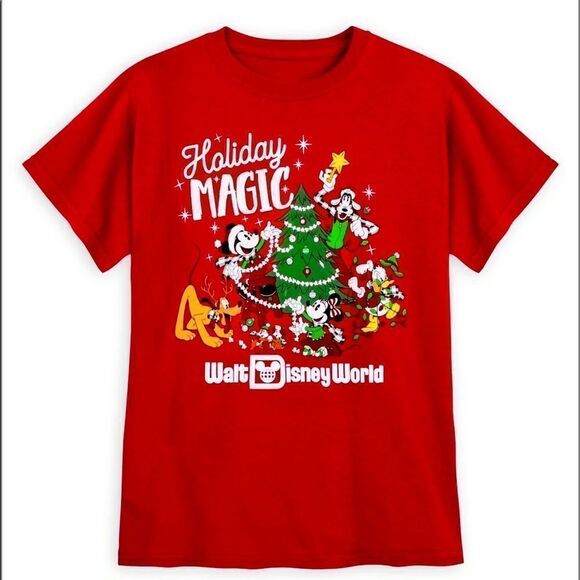 Disney Other - NWT DISNEY PARKS HOLIDAY TOP | Youth Tee
